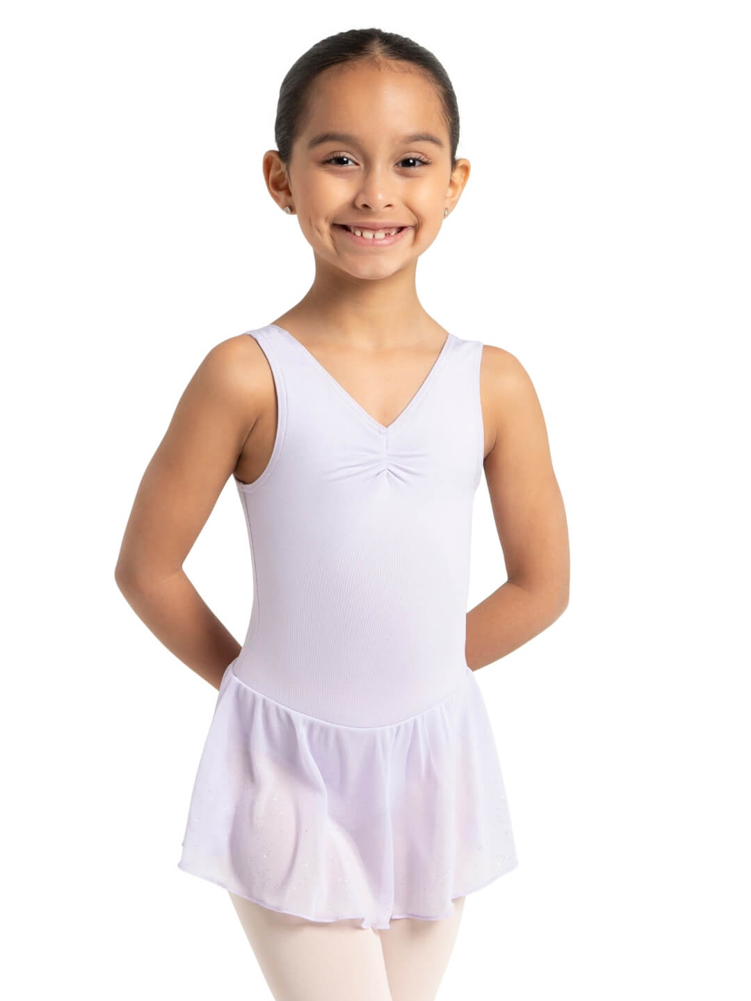 Robe débardeur à fronces devant – Filles