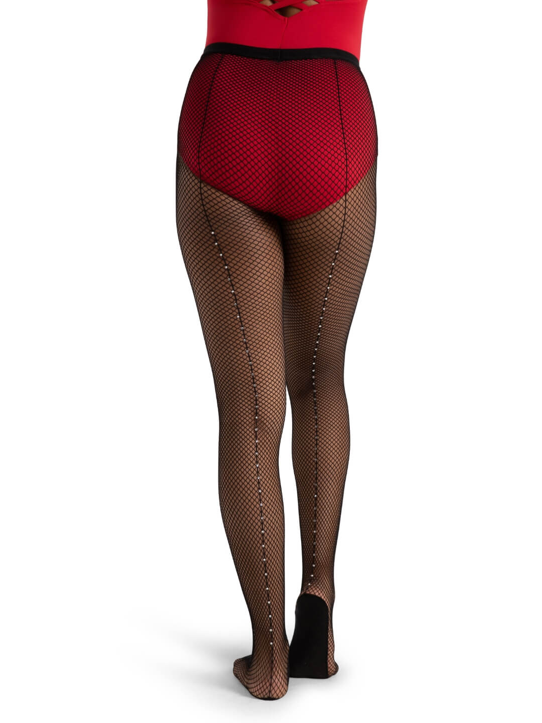 Professional Rhinestone Fishnet Tight