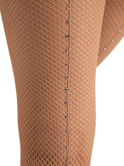 Professional Rhinestone Fishnet Tight