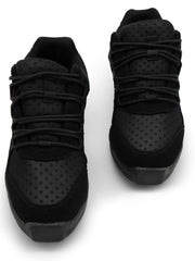 Capezio Rock It Dansneaker® in black with breathable mesh and cushioned support for dancers.