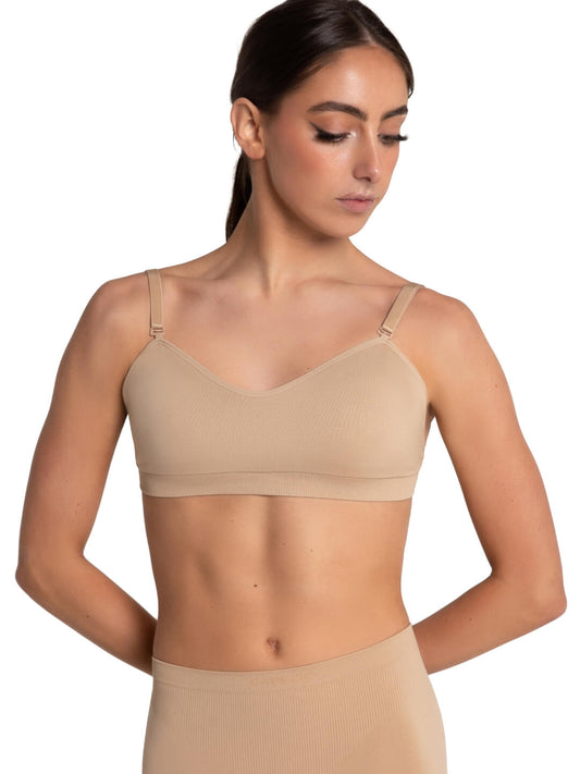 Capezio - Seamless Clear Back Sweetheart Bandeau Bra