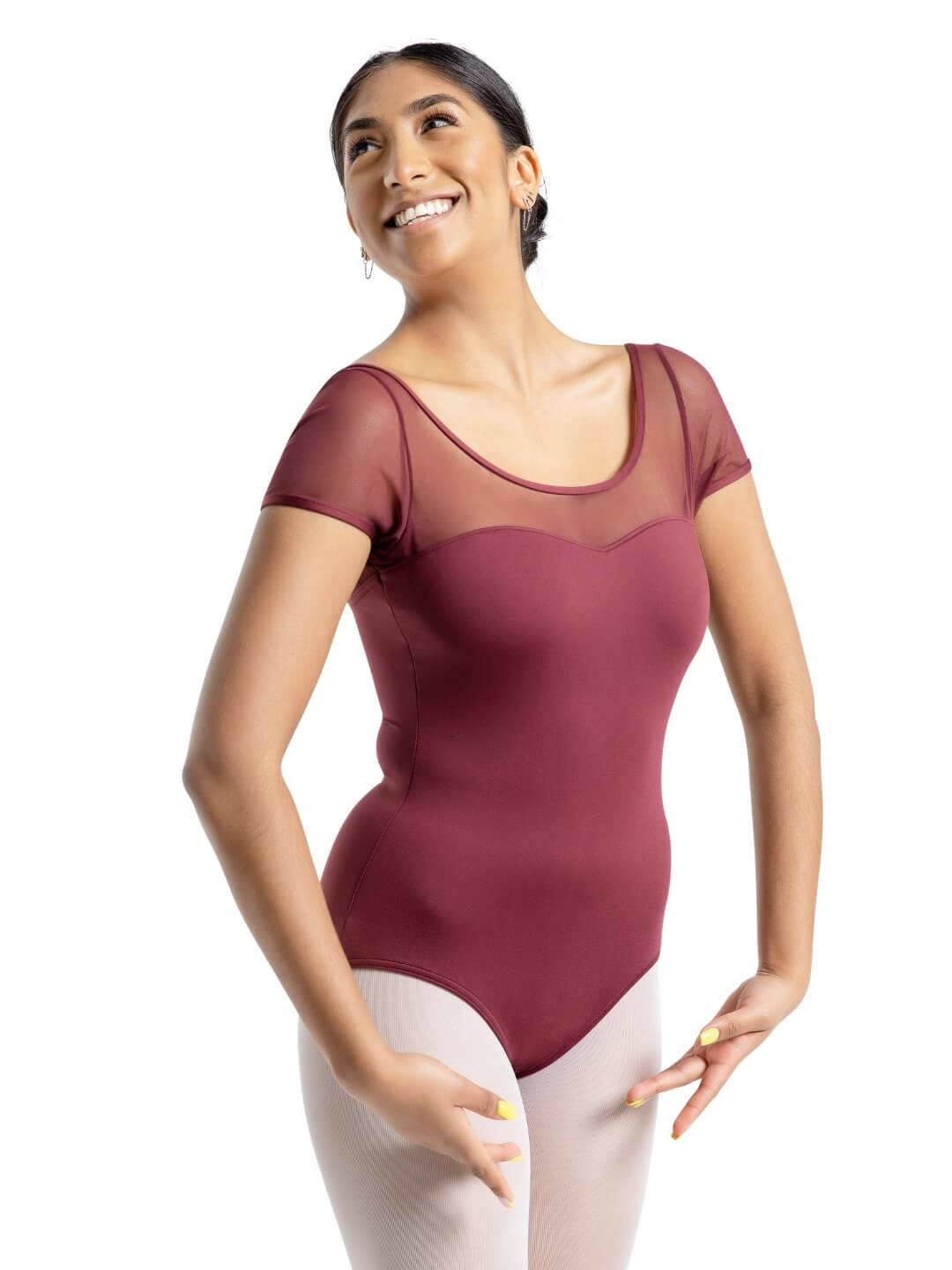 Capezio - Studio Collection Mesh Yoke SS Leotard