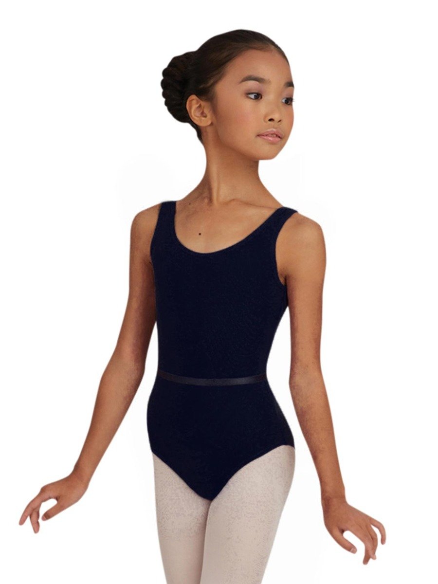 Tank Leotard with Belt - Girls