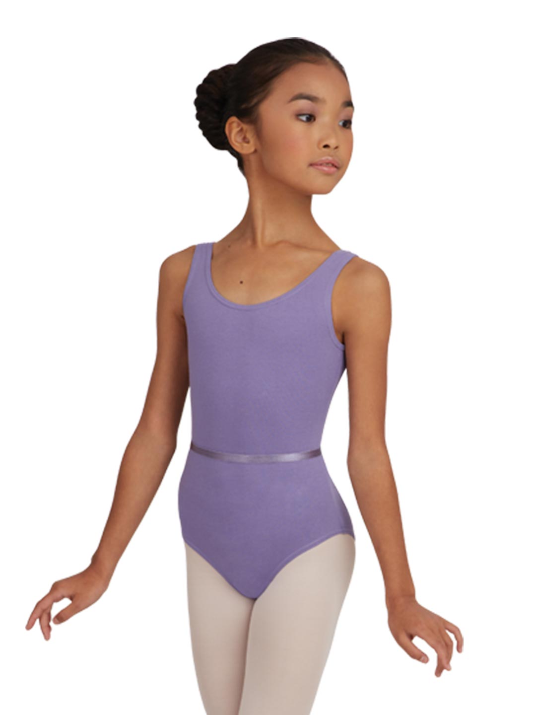 Tank Leotard with Belt - Girls