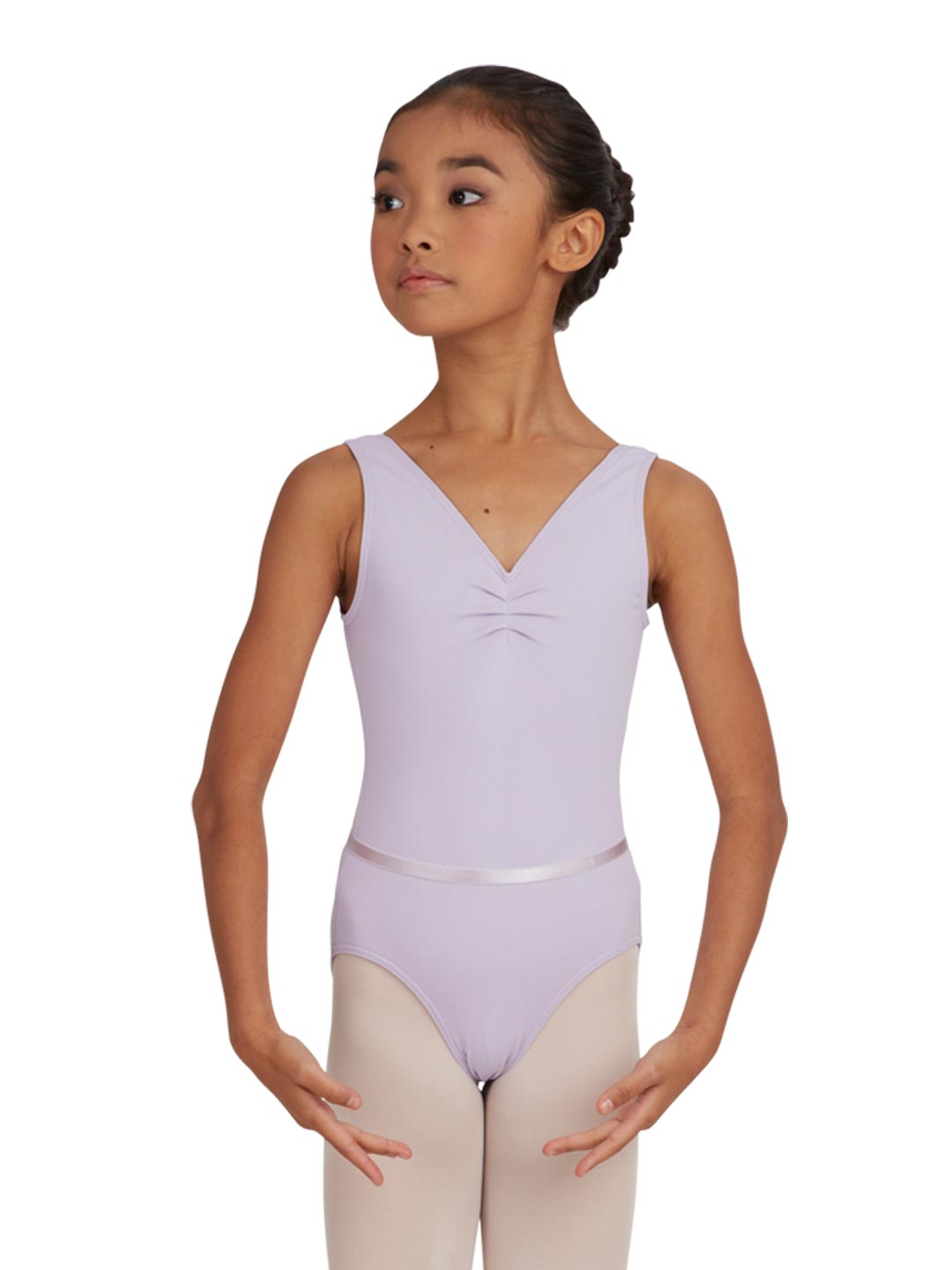 Tank Leotard with Belt - Girls
