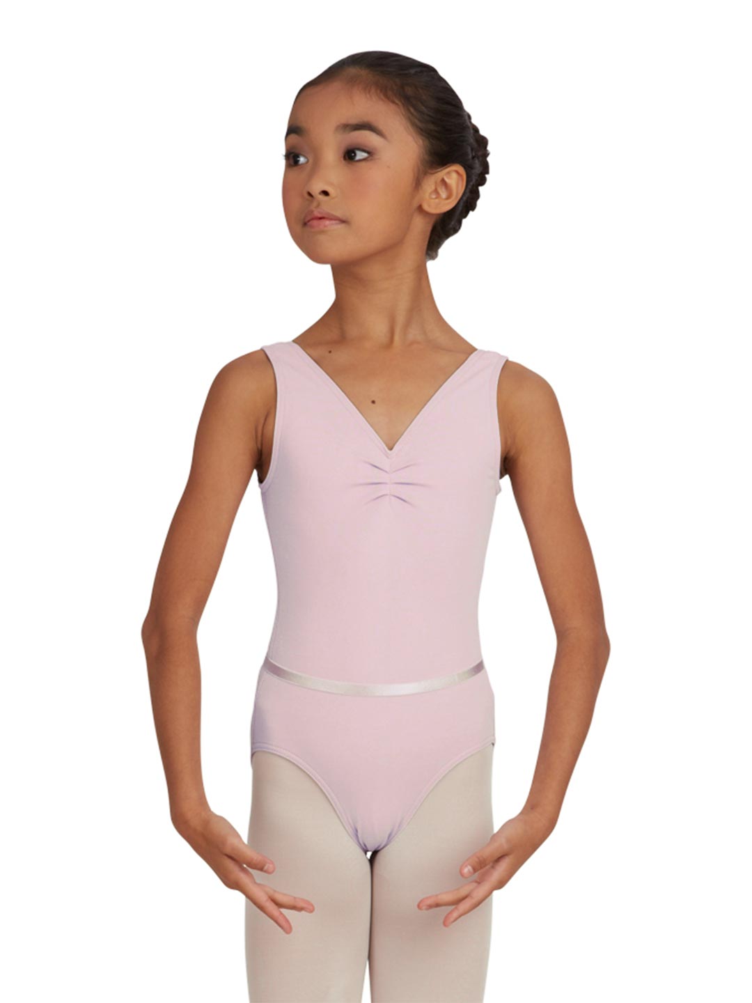 Tank Leotard with Belt - Girls