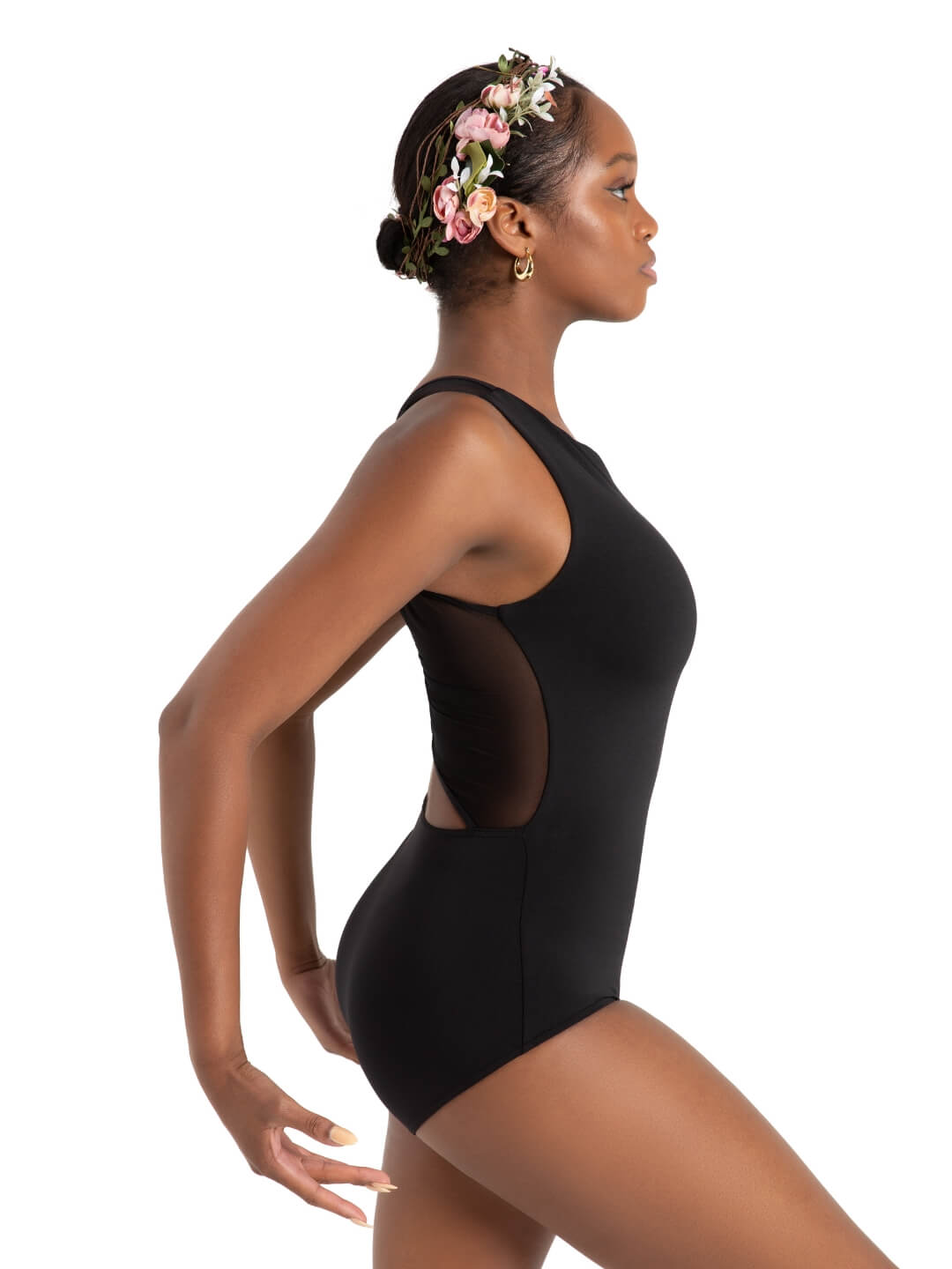 Leotardo Wildflower Marigold con Espalda de Malla