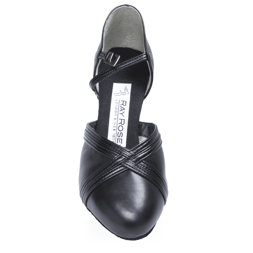 Ray Rose - Geranium - Black Leather