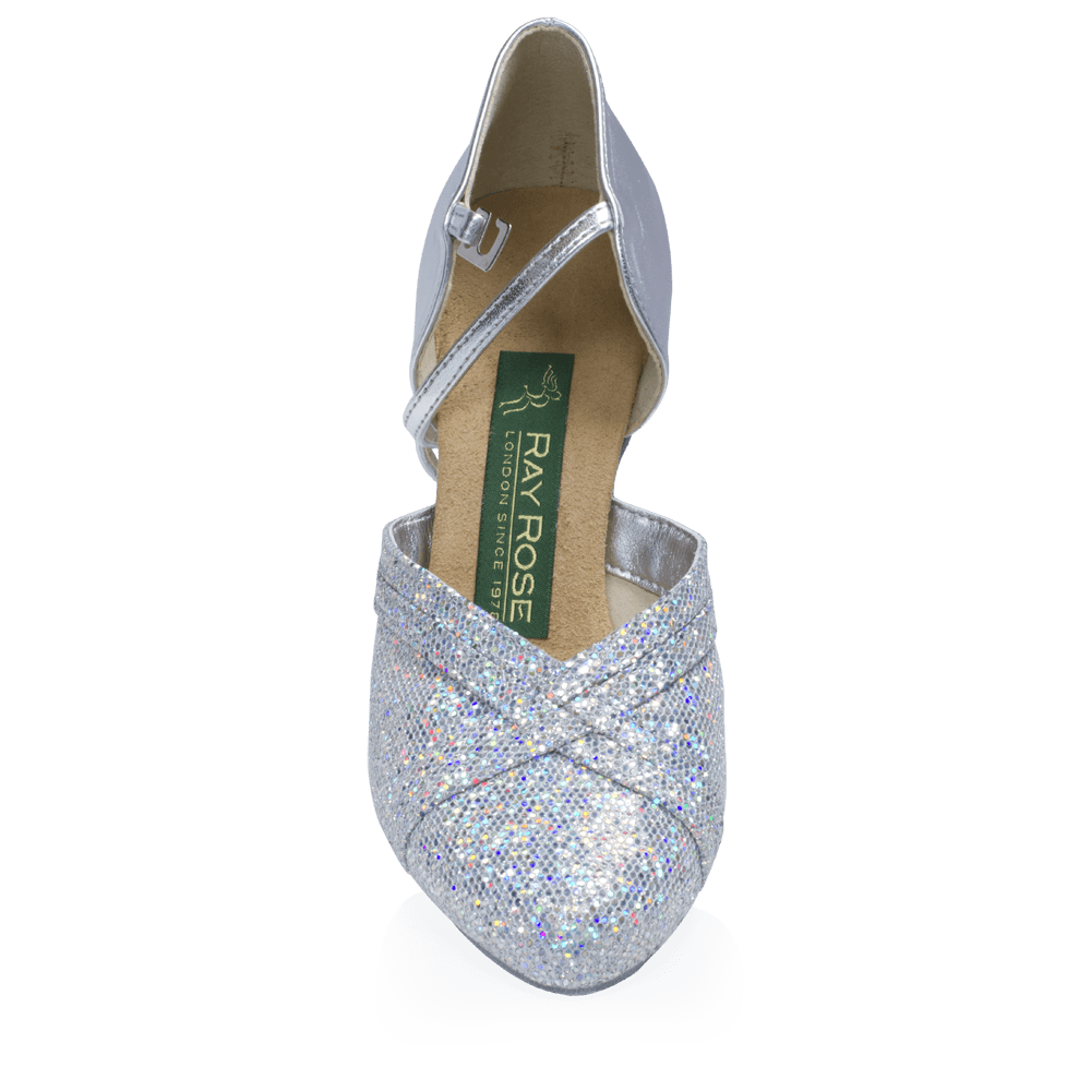 Ray Rose - Geranium - White-Silver Lustre