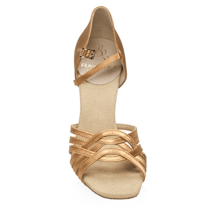 Ray Rose - H845-X Persephone Xtra | Light Tan Satin | Latin Dansschoenen