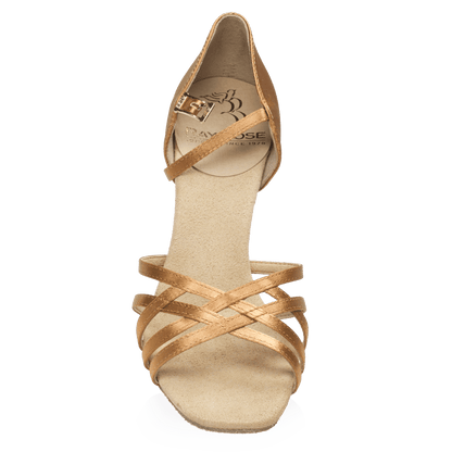 Ray Rose - H860-X Kalahari Xtra | Light Tan Satin | Dames Latin Dansschoenen