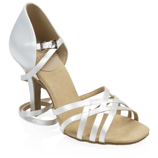 H860-X Kalahari Xtra | White Satin | Ladies Latin Dance Shoes