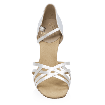 Ray Rose - H860-X Kalahari Xtra | White Satin | Dames Latin Dansschoenen