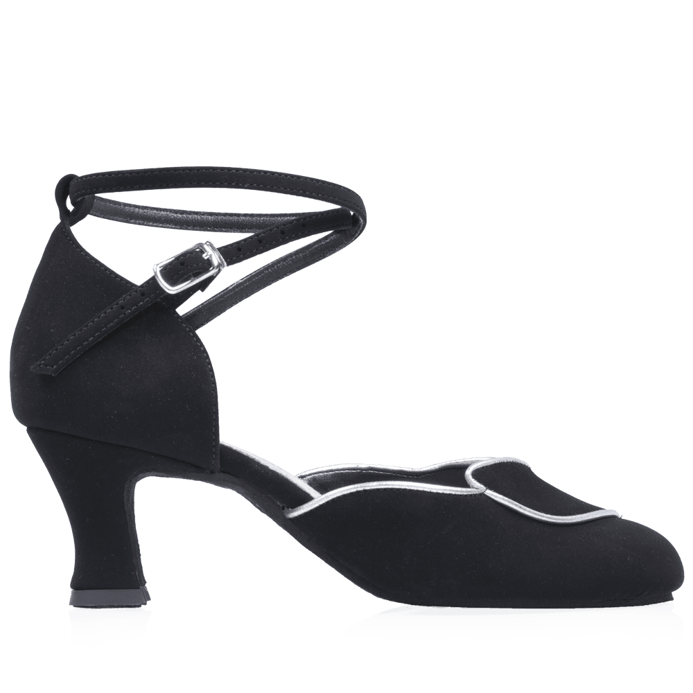 Ray Rose - Hyacinth - Black Nubuck/Silver