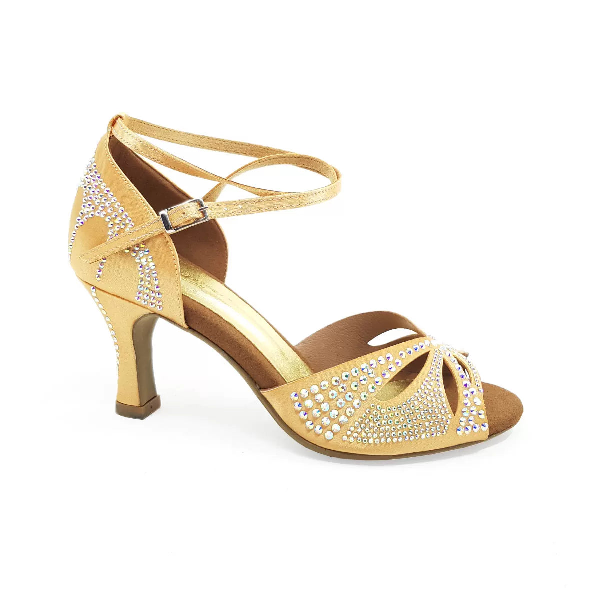 Lidmag L2 dance shoes with strass and glitter, featuring a stylish design and comfortable plateau sole.