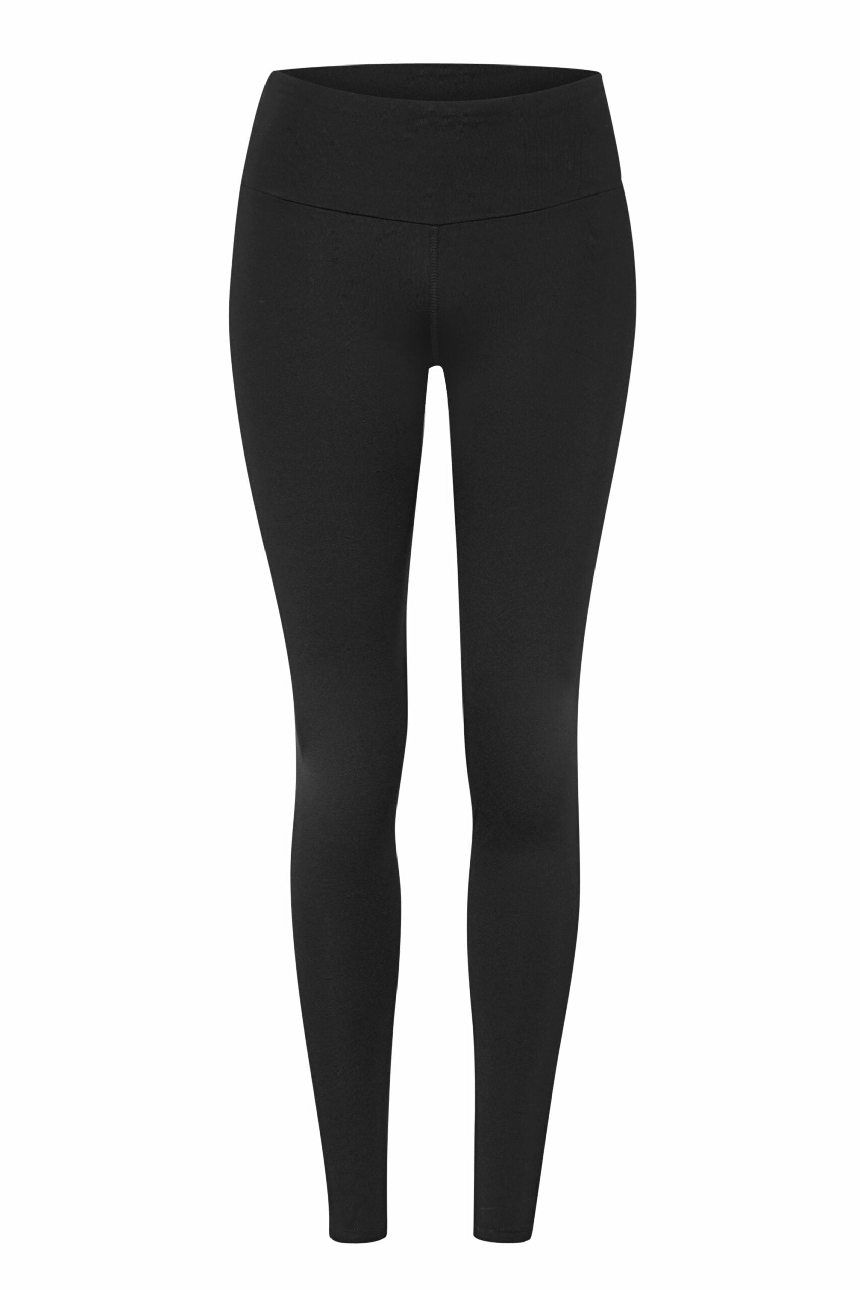 Hey Honey Yoga black leggings with high waist, soft fabric for comfort and breathability, ideal for fitness and casual wear.