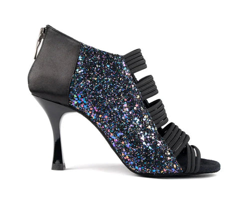 PortDance PD811 Black Glitter - Miss Salsa