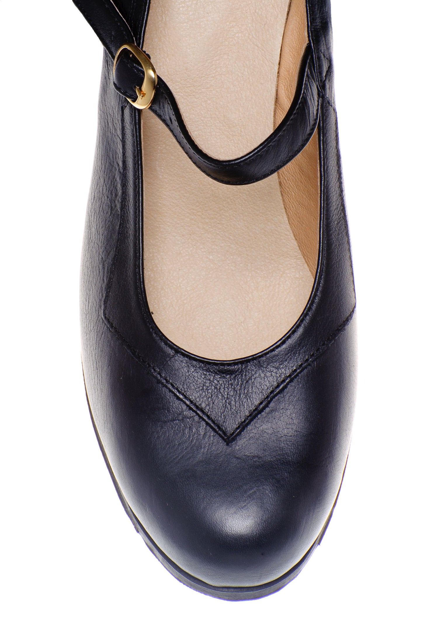 Rummos Flamenco R051 black dance shoe featuring an elegant strap and comfortable design for Flamenco dancers.