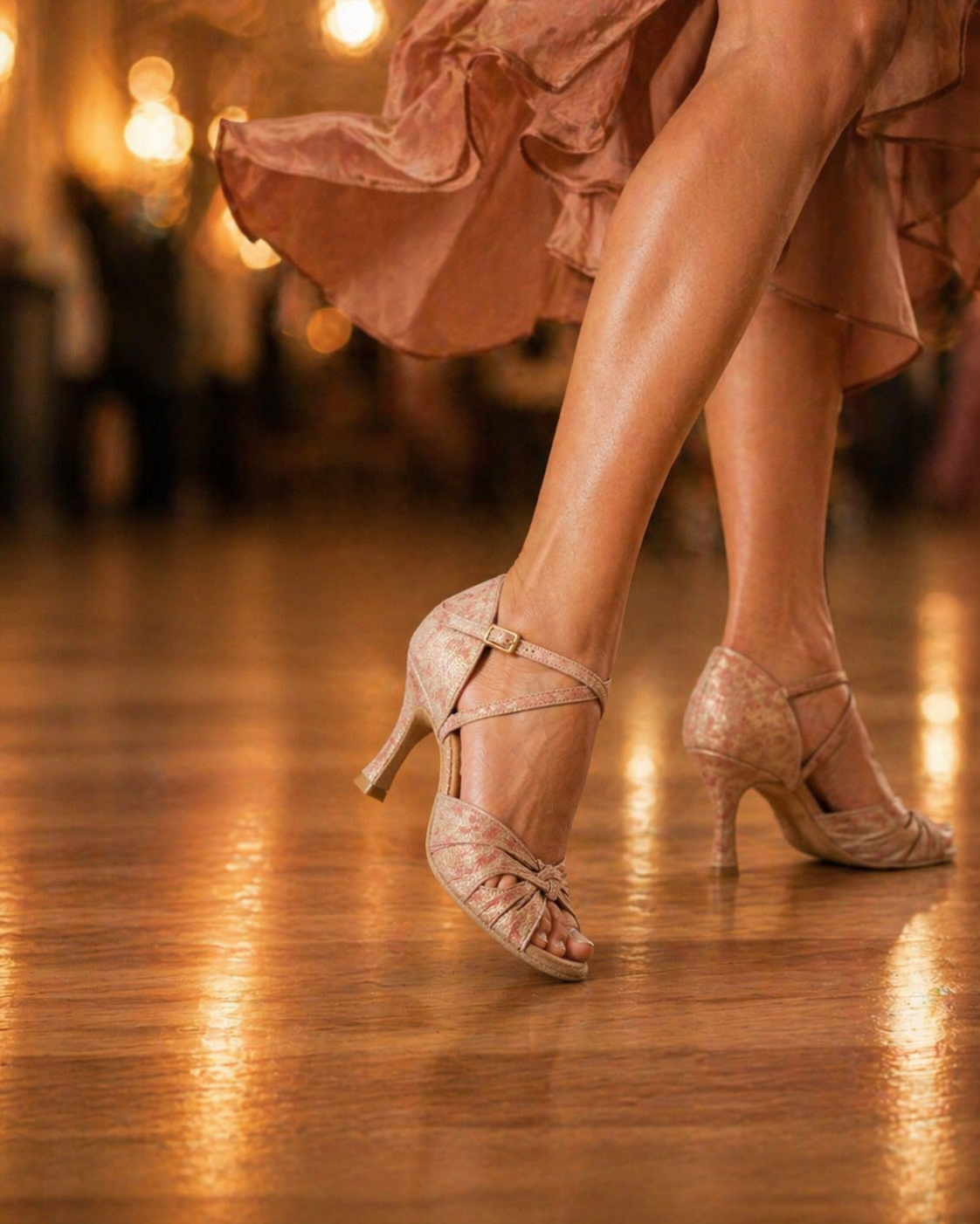 Rummos R520 nude Latin dansschoenen ballroom voorbereiding lifestyle
