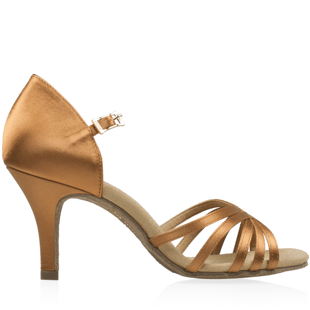 Ray Rose - 836-X Hygea Xtra | Light Tan Satin | Latin Dansschoenen
