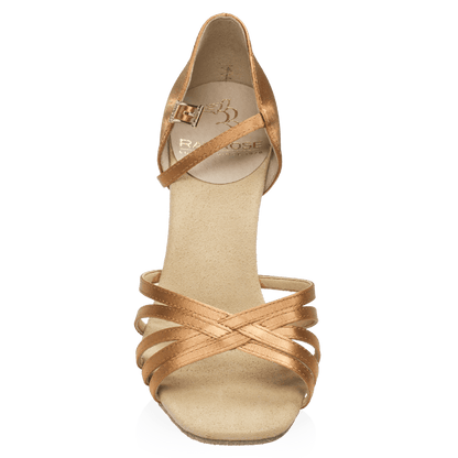 Ray Rose - 836-X Hygea Xtra | Light Tan Satin | Latin Dansschoenen