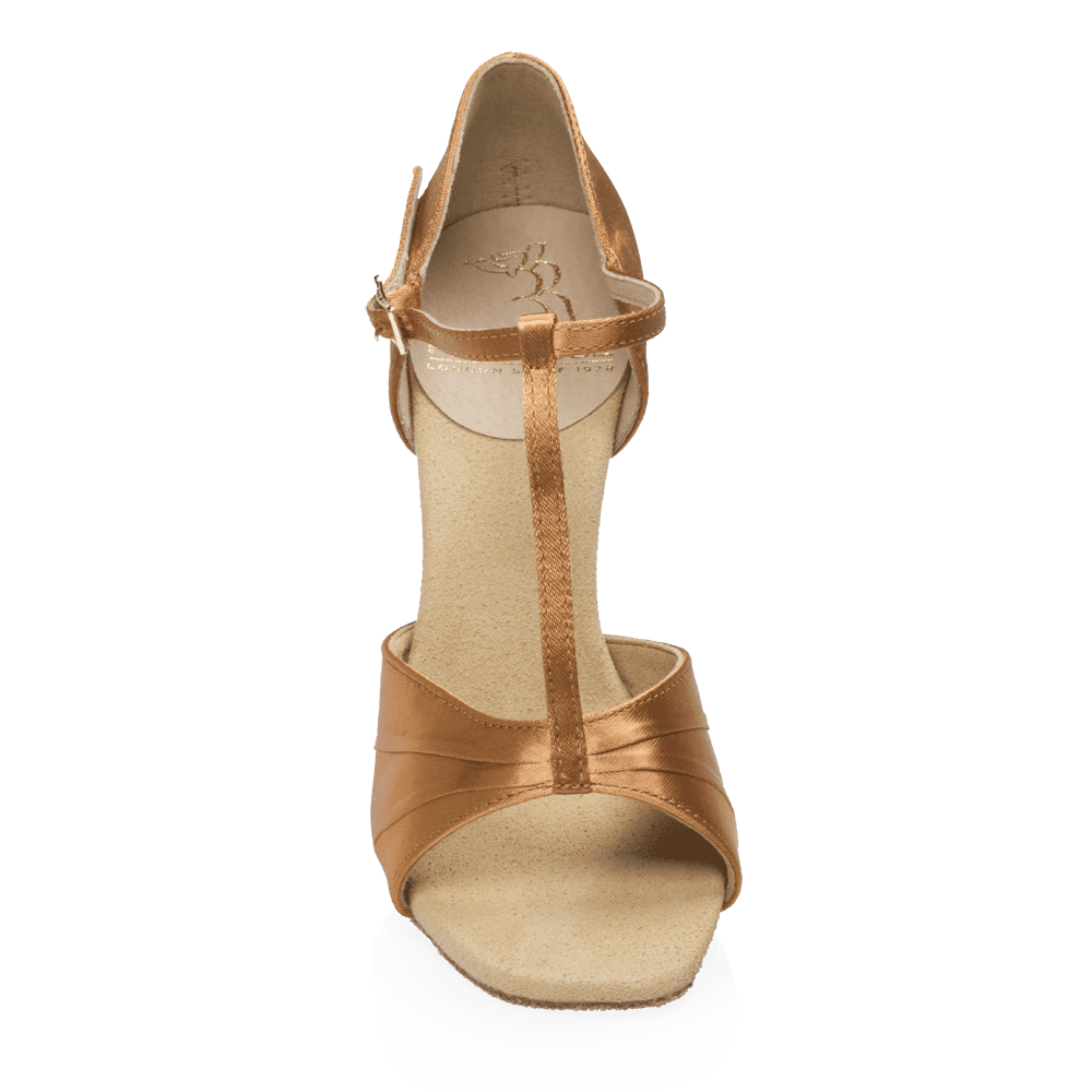Ray Rose - H814-X Frost | Light Tan Satin | Dames Latin Dansschoenen