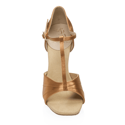 Ray Rose - H814-X Frost | Light Tan Satin | Dames Latin Dansschoenen