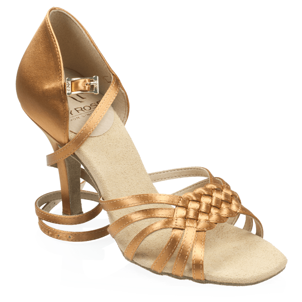 H869-X Moonglow Xtra | Light Tan Satin | Ladies Latin Dance Shoes