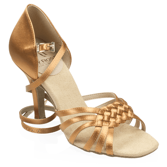 H869-X Moonglow Xtra | Light Tan Satin | Ladies Latin Dance Shoes