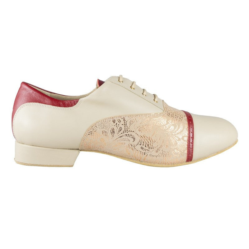 Elegant Tangolera 105 Borsalino men's dance shoe with lace detailing and comfortable fit. Perfect for tango and ballroom dancing.