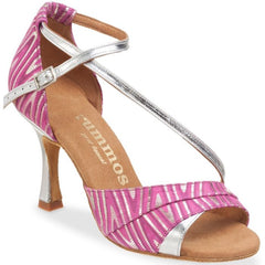 Rummos R304 272-009 pink Latin sandal with silver accents and a stylish design, perfect for comfort and support.