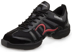 Rummos RS05 Black shoes featuring responsive cushioning and sleek design for enhanced performance.