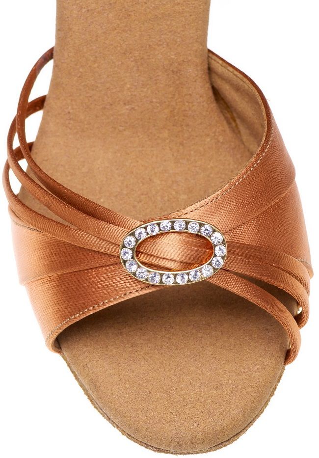 Elite Anna professional dance sandal with elegant straps and rhinestone embellishment for superior performance.