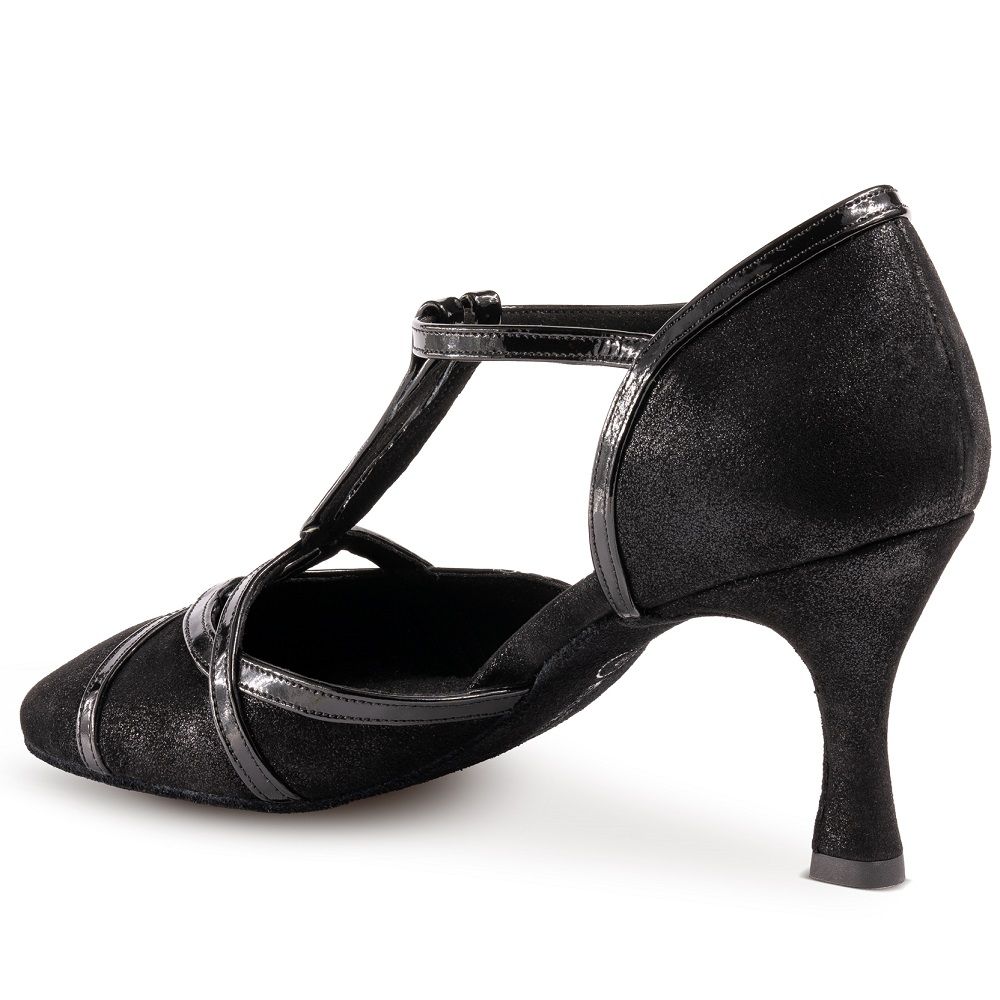 Rummos Morcheba elegant black dance shoe with a closed front and comfortable heel, perfect for tango and salsa.