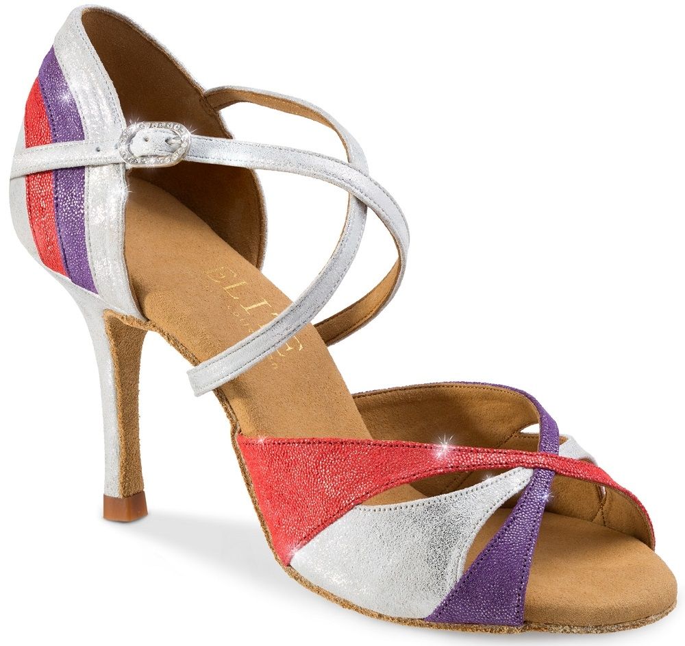 Elegant Elite Paloma 169-152 dance sandal with vibrant colors and stylish strappy design, ideal for Salsa and Tango.