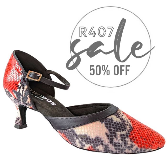 Rummos R407 elegant dance shoe with a chic design and 50% off sale promotion. Perfect for comfort and style.